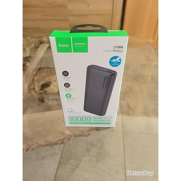 NEUVE - BATTERIE EXTERNE HOCO 10 000 mAh - CHASSE, RANDONN�E, CAMPING - autoris�e en AVION