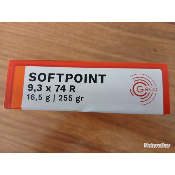 9.3 X 74R GECO SP 255gr boite 20