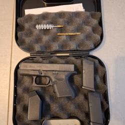 Glock 26 Gen4 � 9x19 � Comme neuf (50 cartouches tir&eacute;es)