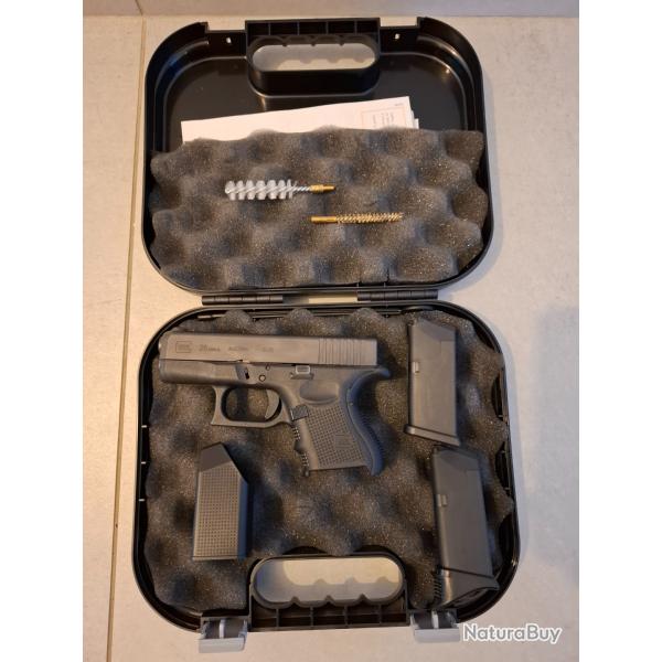 Glock 26 Gen4 � 9x19 � Comme neuf (50 cartouches tir�es)