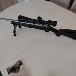CARABINE TIKKA T3 SUPER VARMINT CAL 7.08 * TRES BON ETAT * VENDUE AVEC LUNETTE DE VISEE ET SACOCHE