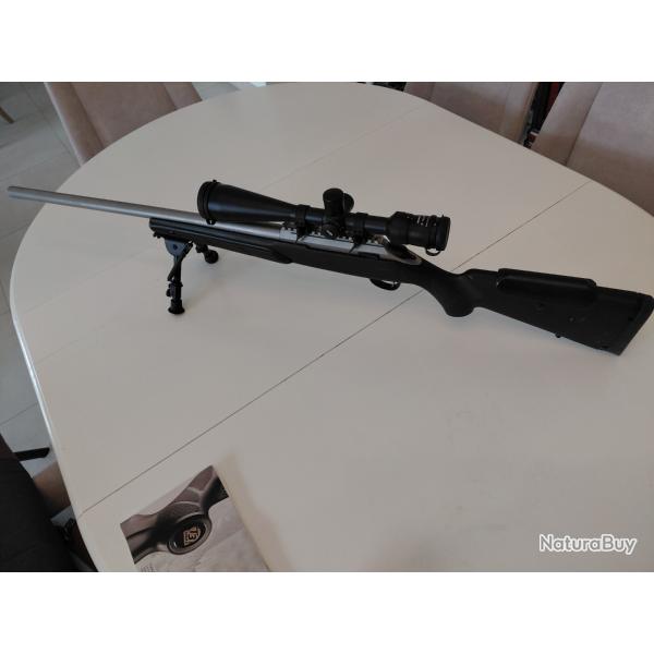 CARABINE TIKKA T3 SUPER VARMINT CAL 7.08 * TRES BON ETAT * VENDUE AVEC LUNETTE DE VISEE ET SACOCHE
