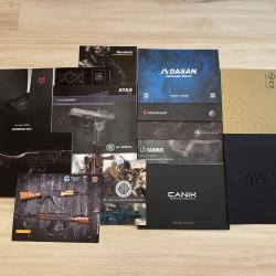 Lot catalogues CZ, Glock, Steyr, Mossberg, Canik, TAURUS, mossberg, etc...