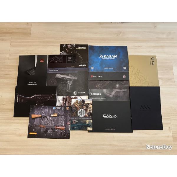 Lot catalogues CZ, Glock, Steyr, Mossberg, Canik, TAURUS, mossberg, etc...