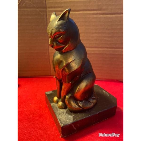 Statuette Chat, sign�e Franjou