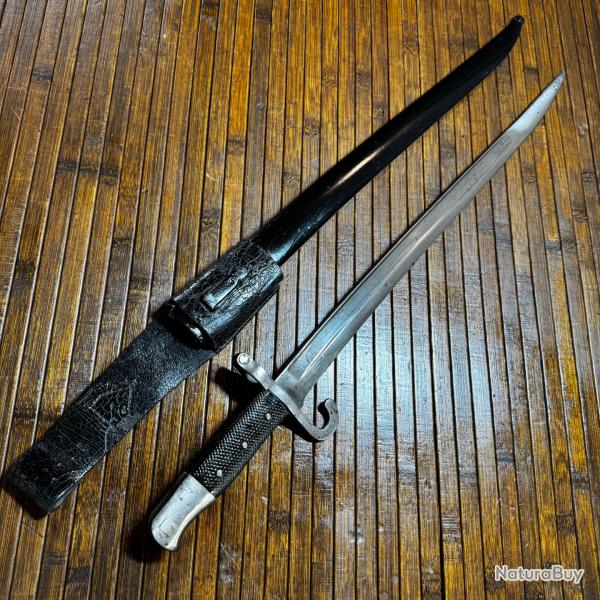 RARE Belle Ba�onnette Austro-Hongroise Werndl M1870 OEWG Steyr - Marquages R�gimentaires Landsturm