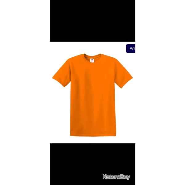 Tee shirt orange fluo