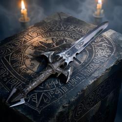 Dague de sacrifice d&eacute;coration heroic fantasy medieval fantastique gothik
