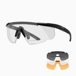 Lunettes SABER Advanced Noir Gris Fum&eacute; / Transparent / Light Rust