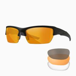 Lunettes de tir VALOR Noir Gris Fum&eacute; / Transparent / Light Rust