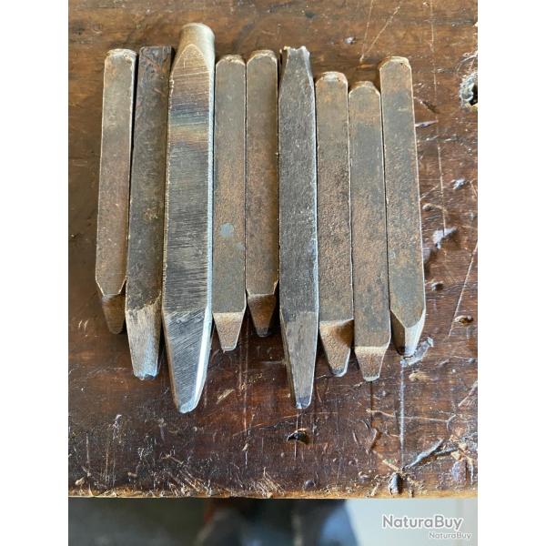 Jeu de chiffres d'armurier militaire hauteur 2 mm