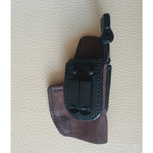 Holster en cuir "Inside" IWB, Droitier, pour GLOCK 26