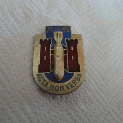 insigne &eacute;mail  753&deg; Cie MU compagnie de munitions  / drago paris