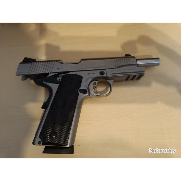Vends Pistolet TISAS Mod�le .ZIG PC 1911 INOX Calibre 45 ACP.