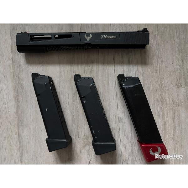 Chargeurs + culasses gbb type glock