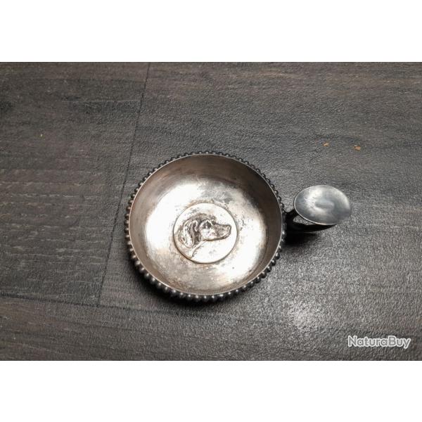 Taste-vin ou cendrier / Motif chien de chasse type �pagneul Setter