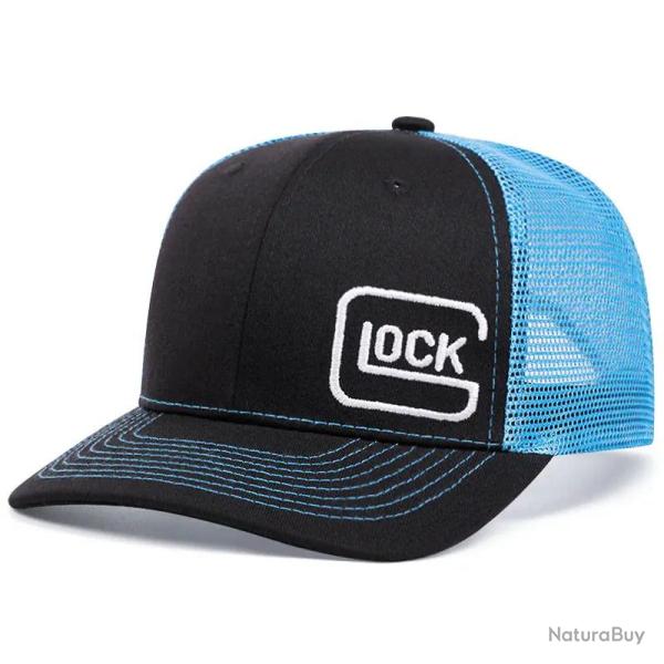 Casquette Glock respirante - Noir/Bleu