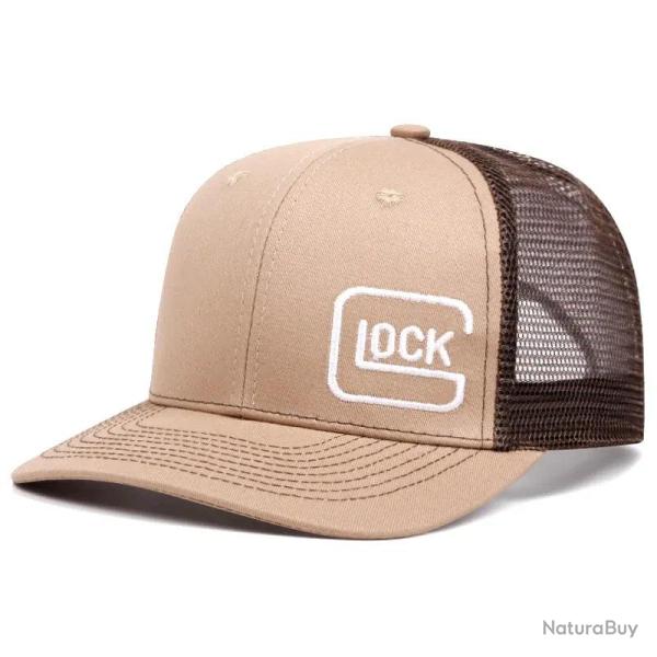 Casquette Glock respirante - Marron/Marron fonc�