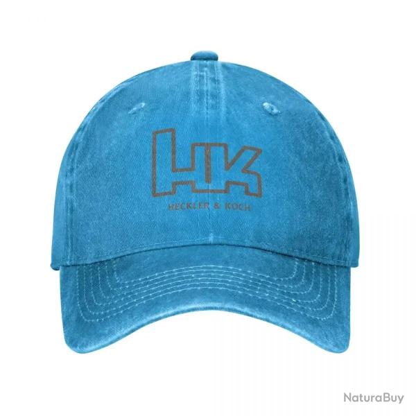 Casquette r�tro Heckler Koch HK - Bleu / Taille unique