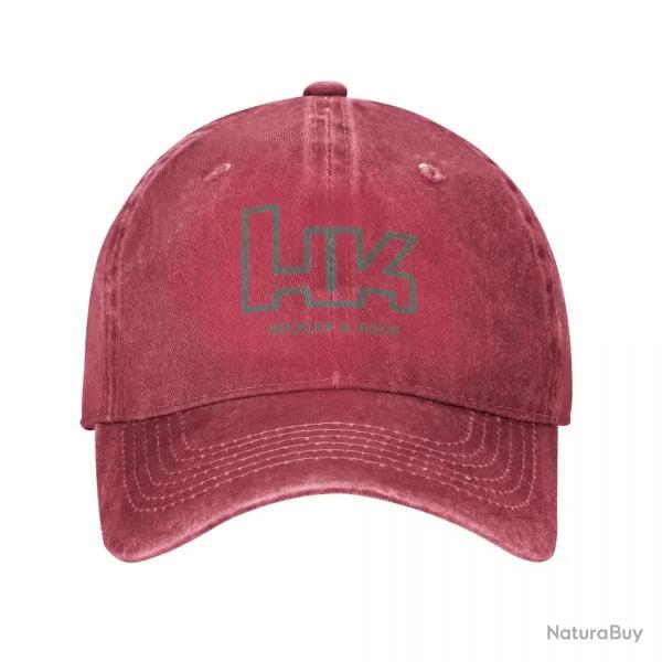 Casquette r�tro Heckler Koch HK - Rouge / Taille unique