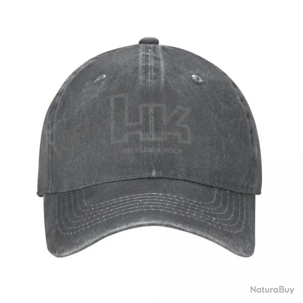 Casquette r�tro Heckler Koch HK - GRIS FONC� / Taille unique