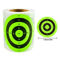 Cible papier anneau vert num&eacute;rique 200 pcs