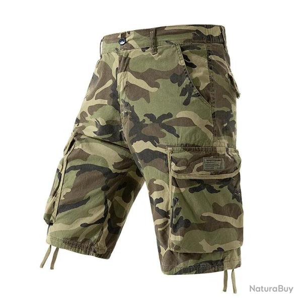 Short cargo camo multi-poches YK Tactical - Marron / XXXL