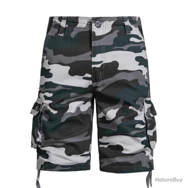 Short cargo Horizon Trekker GQXAON - Bleu Camouflage / 44 107-115KG