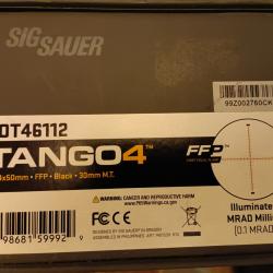 Lunette de tir TANGO 4  SIG SAUER   6*24-50 FFP    Mrad      SOT46112   Tube30MM    PROMO !!!