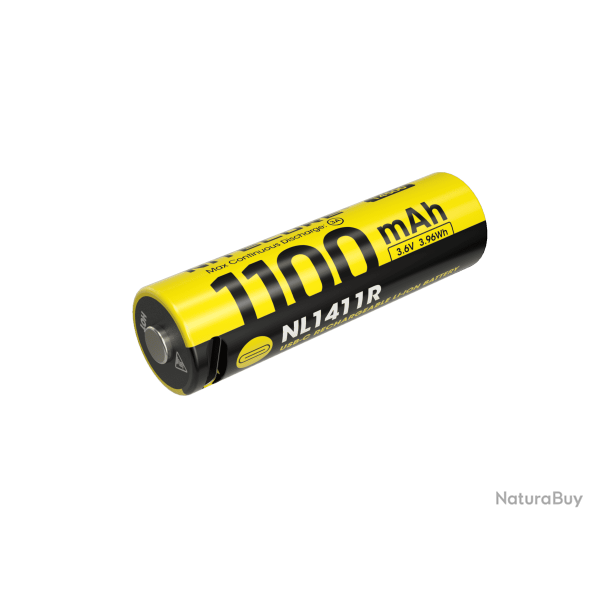 Accu 14500 Nitecore NL1411R 1100 mAh USB-C