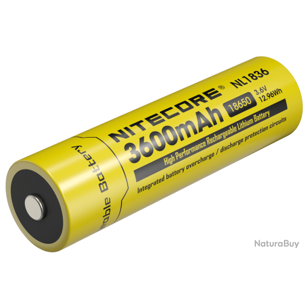 Accu 18650 Nitecore NL1836 3600 mAh