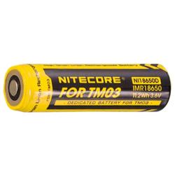 Accu 18650 t&ecirc;te plate Nitecore pour TM03