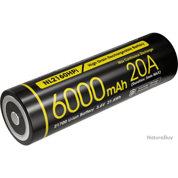 Accu 21700i Nitecore NL2160HPi 6000 mAh 20 A