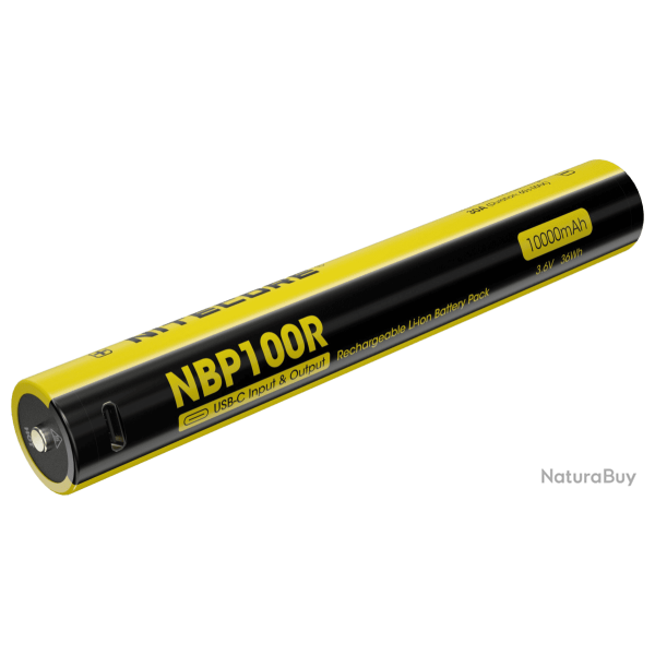 Accu Nitecore NBP100R 10 000 mAh pour MH40 Pro