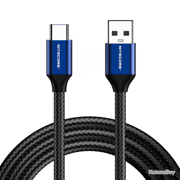 C�ble USB-A vers USB-C Nitecore tress� 1 m
