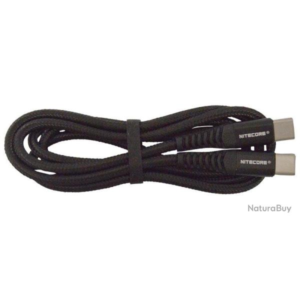 C�ble USB-C vers USB-C Nitecore 50 cm