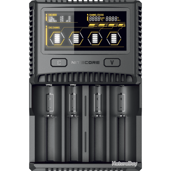 Chargeur d'accus Nitecore Superb Charger SC4