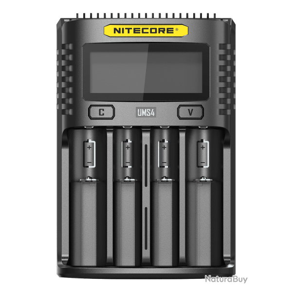 Chargeur d'accus Nitecore UMS4 quatre emplacements USB