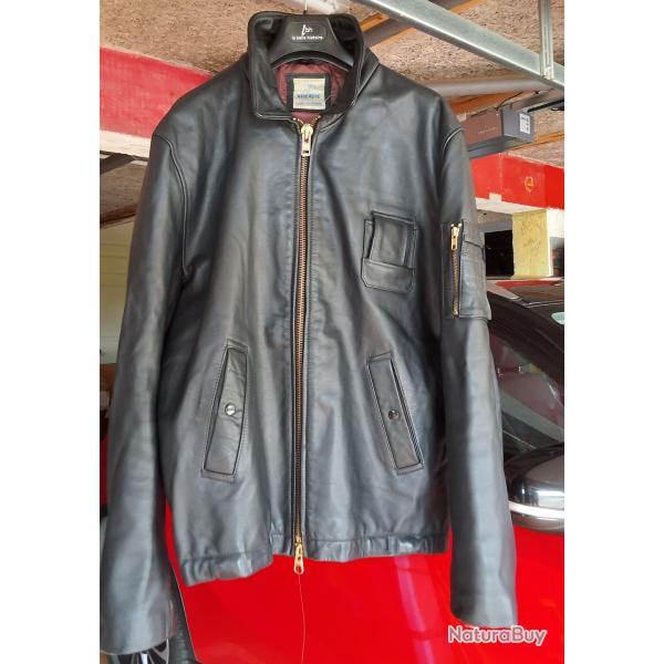 Blouson cuir type PN ARM�E de l'air A�ronautique Navale  superbe �tat taille 54 L