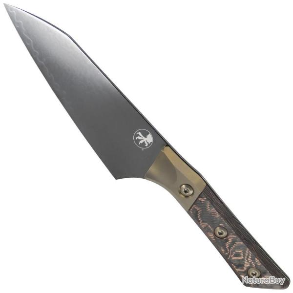 SANTOKU 6" DLC SANMAI DAMAS M390 TITANE LIVE-WIRE FIBRE DE CARBONE Marfione