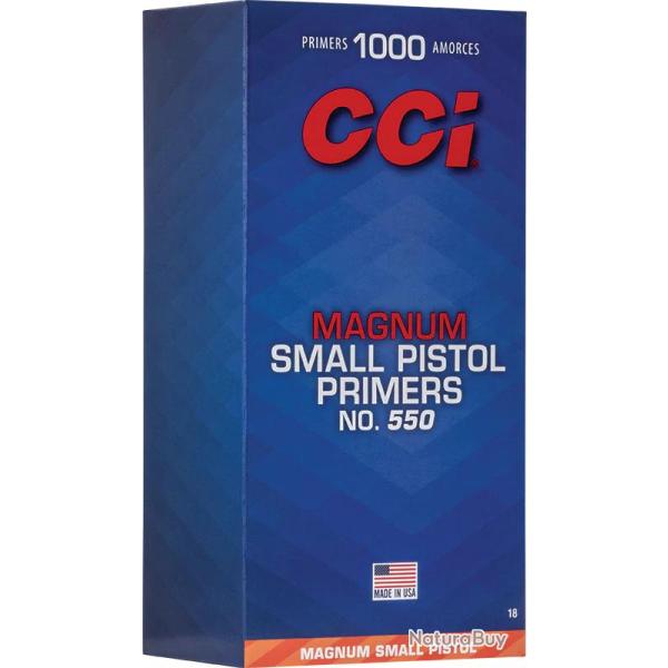 AMORCE CCI MAGNUM SMALL PISTOL N�550 BOITE DE 100