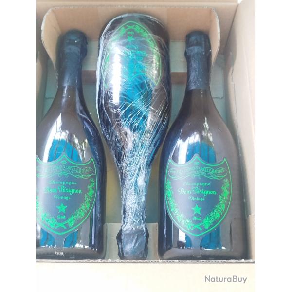 Carton 3 bouteilles dom P�rignon luminous de 2013 neuves