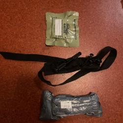 Lot secourisme garrot + compressif + h&eacute;mostatique