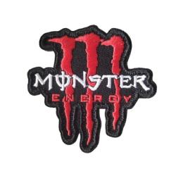 Patch Monster Rouge - velcro - Livraison gratuite