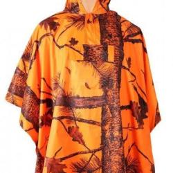 Poncho de pluie camo orange TREELAND