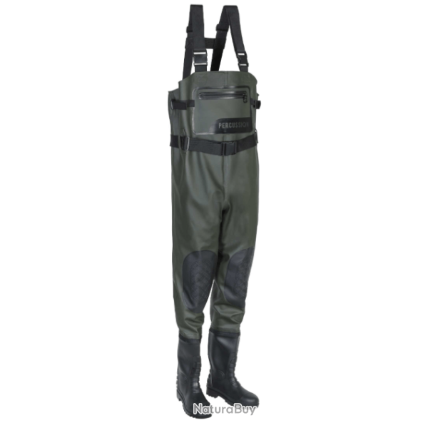 Waders PVC kaki PERCUSSION-44/45