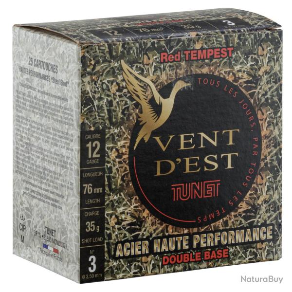 Cartouches TUNET Red Tempest 35g acier 12/76 Hautes Performances 12/76 Acier n�3