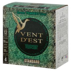 Cartouches TUNET,BLACK TEMPEST 32g acier 12/70 12/70 acier n&deg;4