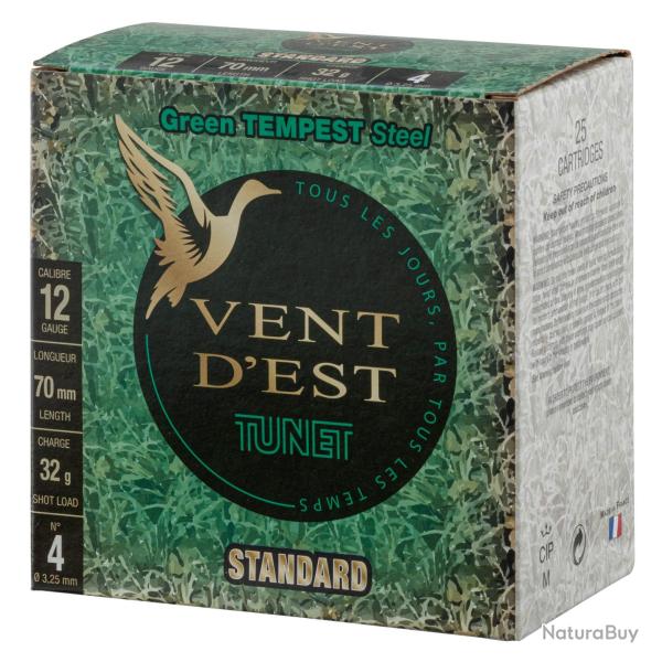 Cartouches TUNET,BLACK TEMPEST 32g acier 12/70 12/70 acier n�4