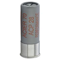 Cartouches Vouzelaud Acier 70 ACP Hautes performances - Cal. 12/70 VOUZELAUD - Acier ACP Greenwad - 